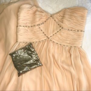 Light Pink Strapless Gown